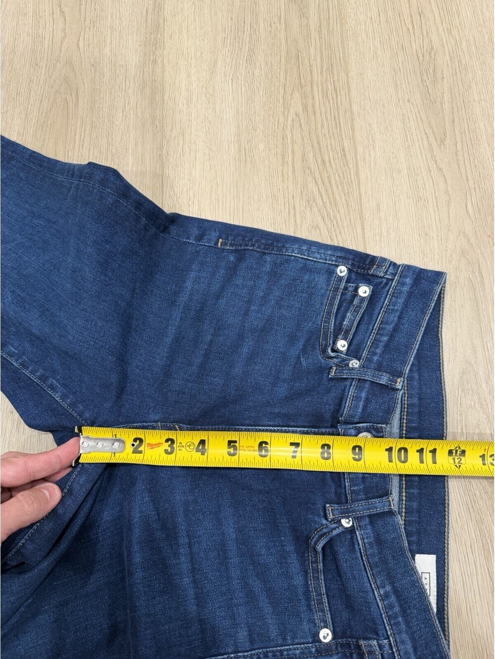 AYR The Pop Jeans Women's Size 25S Blue Mid Rise Stretch Denim Zip Fly - Picture 16 of 16